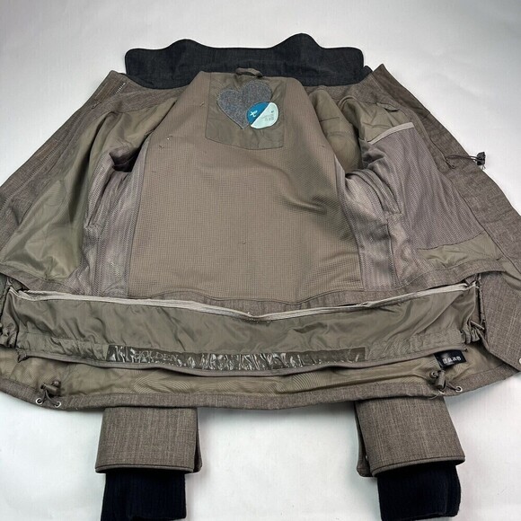 Holden Ski Snowboard Jacket Full Zip pockets Lined Shell Size M brown - Picture 14 of 16